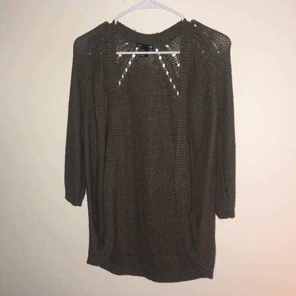 H&M army green cardigan - Picture 1 of 5